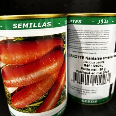 26 CAROTTE NANTAISE AMELIOREE 2 BOITE 50G